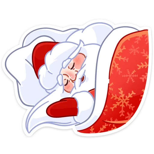 😴 Стикер «Поезд Деда Мороза» для Telegram