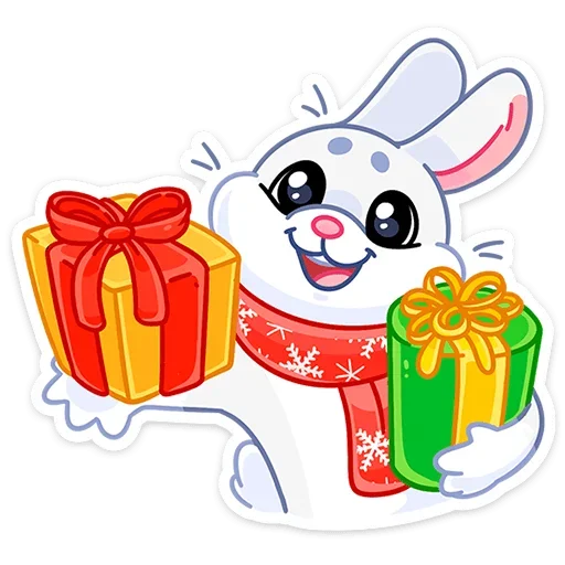 🎁 Стикер «Поезд Деда Мороза» для Telegram