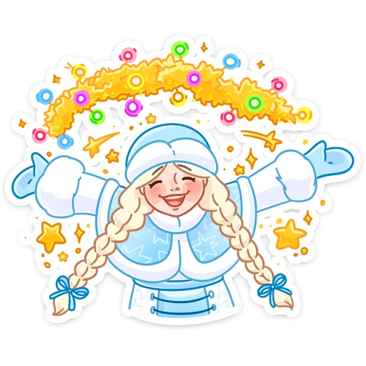 🎊 Стикер «Поезд Деда Мороза» для Telegram