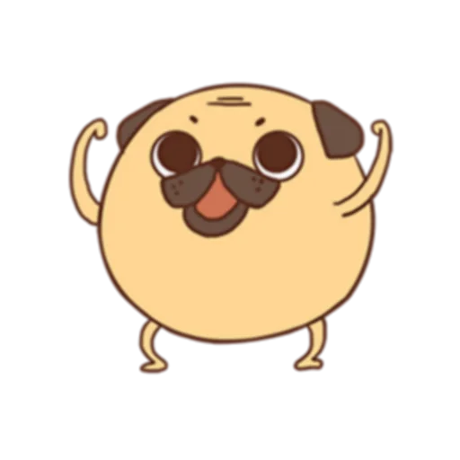 😃 Стикер «Poggo the Pug (FULL) [英文]» для Telegram