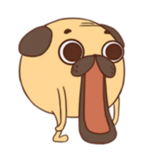 😱 Стикер «Poggo the Pug (FULL) [英文]» для Telegram