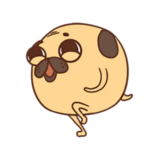 💃 Стикер «Poggo the Pug (FULL) [英文]» для Telegram