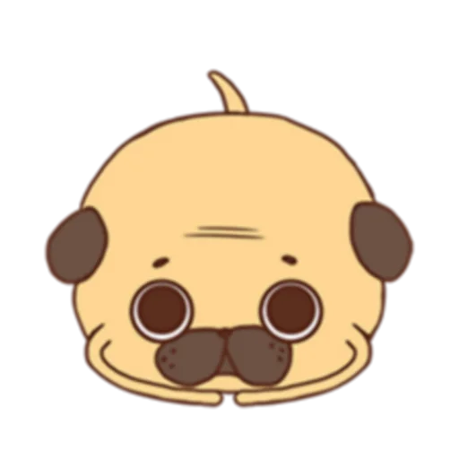 😐 Стикер «Poggo the Pug (FULL) [英文]» для Telegram