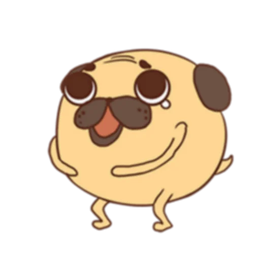 🤣 Стикер «Poggo the Pug (FULL) [英文]» для Telegram