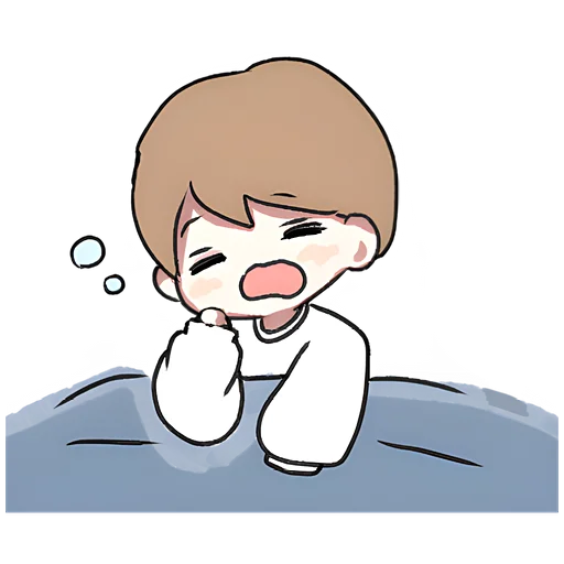 😴 Стикер «Похожий на ангела» для Telegram