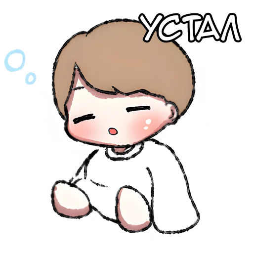 😴 Стикер «Похожий на ангела» для Telegram