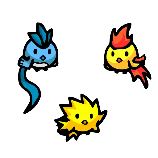 🥰 Стикер «Animated Pokémon» для Telegram