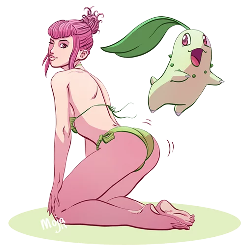 😍 Стикер «Girls&Pokemon» для Telegram