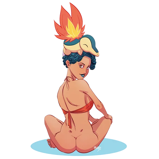 😍 Стикер «Girls&Pokemon» для Telegram