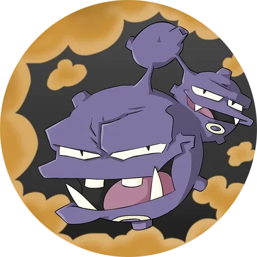 👿 Стикер «Pokemon Koffing» для Telegram