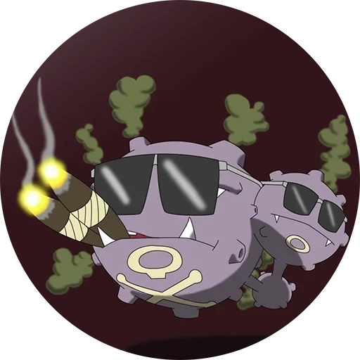 😎 Стикер «Pokemon Koffing» для Telegram