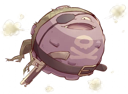 😃 Стикер «Pokemon Koffing» для Telegram