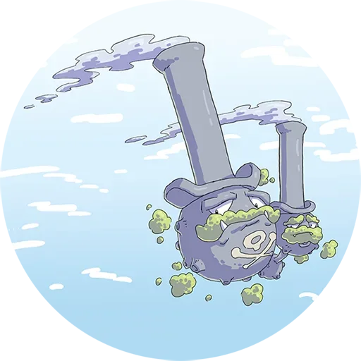 👻 Стикер «Pokemon Koffing» для Telegram
