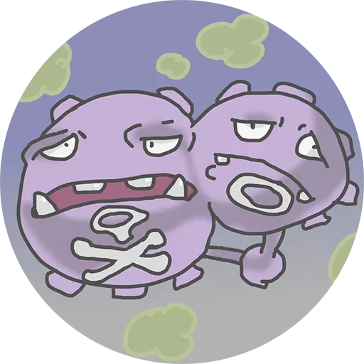 😒 Стикер «Pokemon Koffing» для Telegram