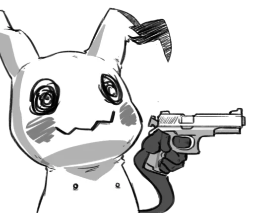 🔫 Стикер «Pokemon Reaction Vol. 2» для Telegram