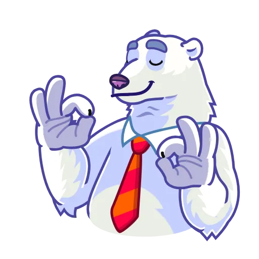 👌 Стикер «Polar Bear» для Telegram