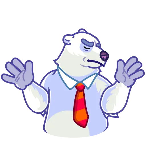 🙅‍♂️ Стикер «Polar Bear» для Telegram
