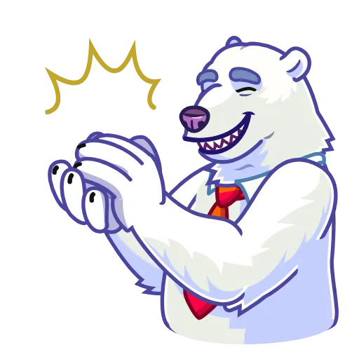 👏 Стикер «Polar Bear» для Telegram