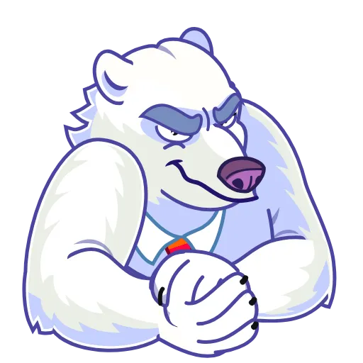 😈 Стикер «Polar Bear» для Telegram