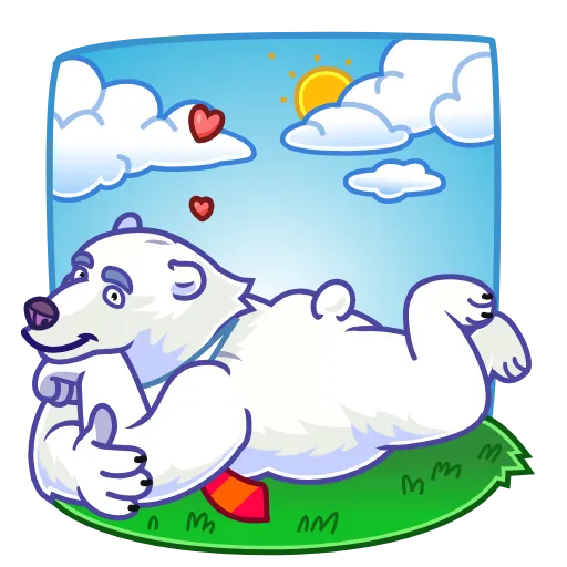 🌞 Стикер «Polar Bear» для Telegram