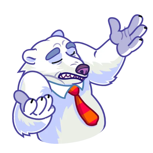 🤷‍♂️ Стикер «Polar Bear» для Telegram