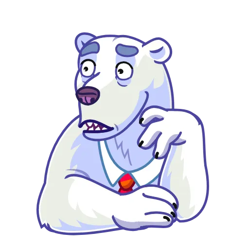 😞 Стикер «Polar Bear» для Telegram