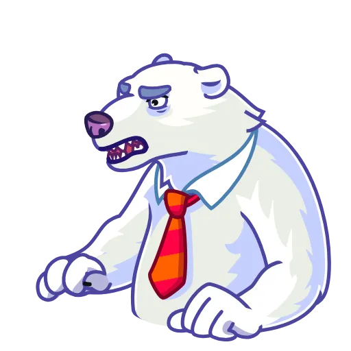 🤦‍♂️ Стикер «Polar Bear» для Telegram