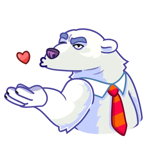 😘 Стикер «Polar Bear» для Telegram