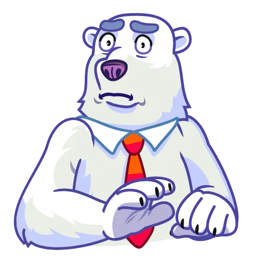 😣 Стикер «Polar Bear» для Telegram