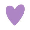 💜 Эмодзи «Фиолетовые буквы, русские и английские» для Telegram