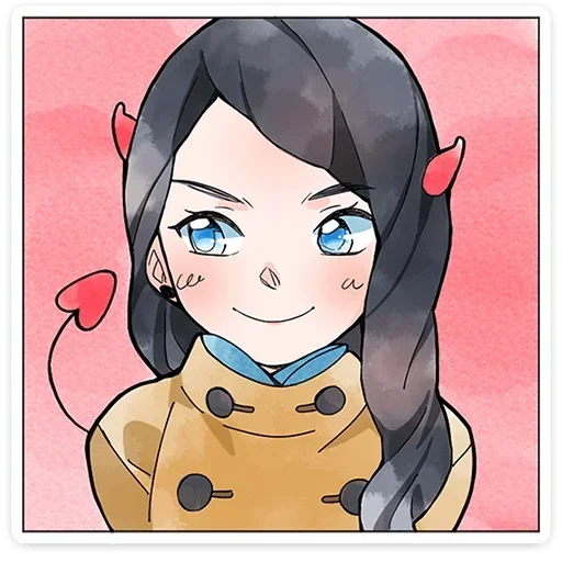 😈 Стикер «Полина Морозова» для Telegram
