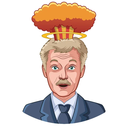 🤯 Стикер «Политический цирк» для Telegram