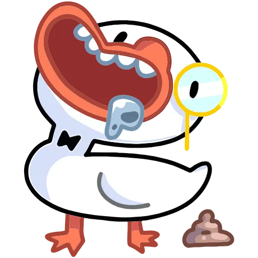 🤤 Эмодзи «Гусь — за мат кусь&;» для Telegram