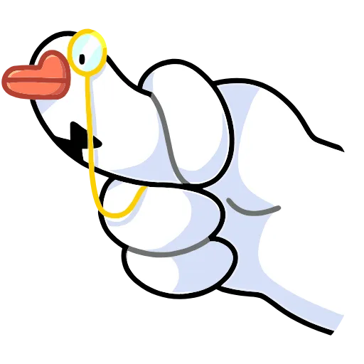 🖕 Эмодзи «Гусь — за мат кусь&;» для Telegram