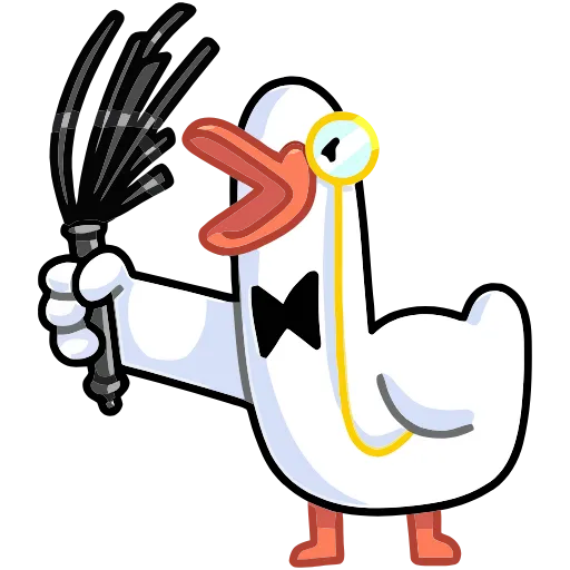 😠 Эмодзи «Гусь — за мат кусь&;» для Telegram