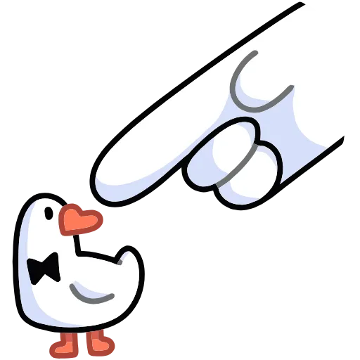 😡 Эмодзи «Гусь — за мат кусь&;» для Telegram