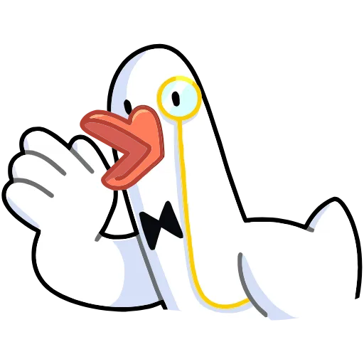 🤔 Эмодзи «Гусь — за мат кусь&;» для Telegram