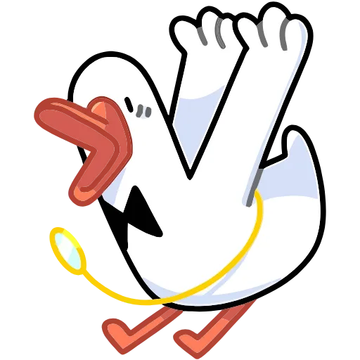 😳 Эмодзи «Гусь — за мат кусь&;» для Telegram