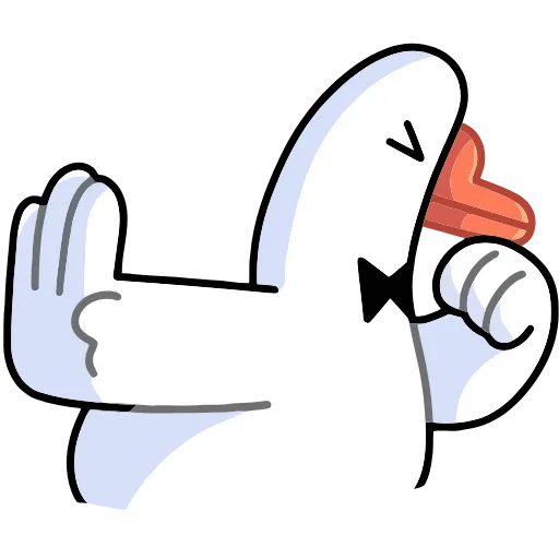 😝 Эмодзи «Гусь — за мат кусь&;» для Telegram