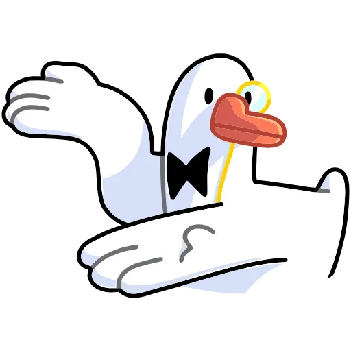 😕 Эмодзи «Гусь — за мат кусь&;» для Telegram