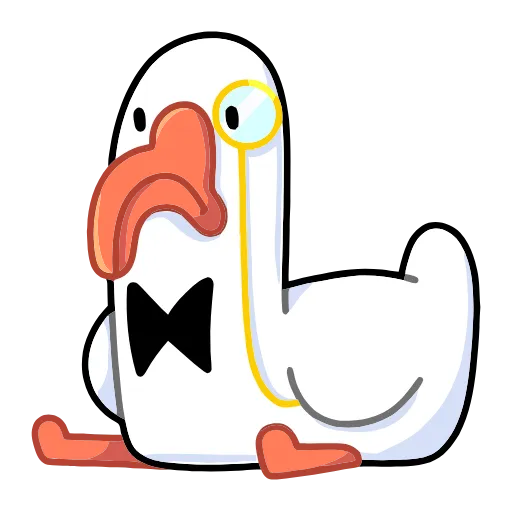 😫 Эмодзи «Гусь — за мат кусь&;» для Telegram