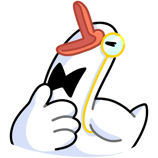 😂 Эмодзи «Гусь — за мат кусь&;» для Telegram