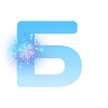 😃 Эмодзи «Голубые буквы и иконки» для Telegram