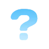 ❓ Эмодзи «Голубые буквы и иконки» для Telegram