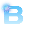😄 Эмодзи «Голубые буквы и иконки» для Telegram