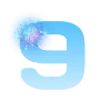 9⃣ Эмодзи «Голубые буквы и иконки» для Telegram