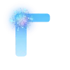 😁 Эмодзи «Голубые буквы и иконки» для Telegram
