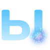 🤨 Эмодзи «Голубые буквы и иконки» для Telegram