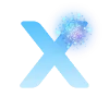 😚 Эмодзи «Голубые буквы и иконки» для Telegram