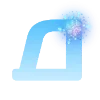 😆 Эмодзи «Голубые буквы и иконки» для Telegram